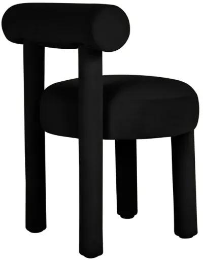 Carmel Black Velvet Dining Chair