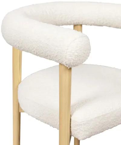 Spara Cream Performance Boucle Dining Chair