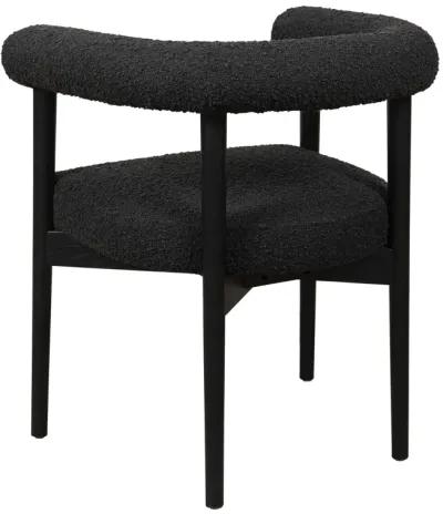 Spara Black Performance Boucle Dining Chair