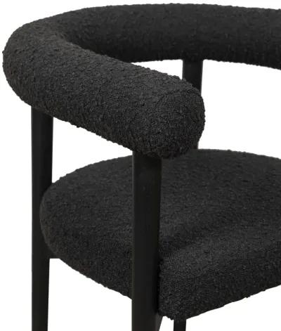 Spara Black Performance Boucle Dining Chair