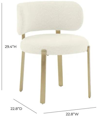 Margaret Cream Performance Boucle Dining Chair