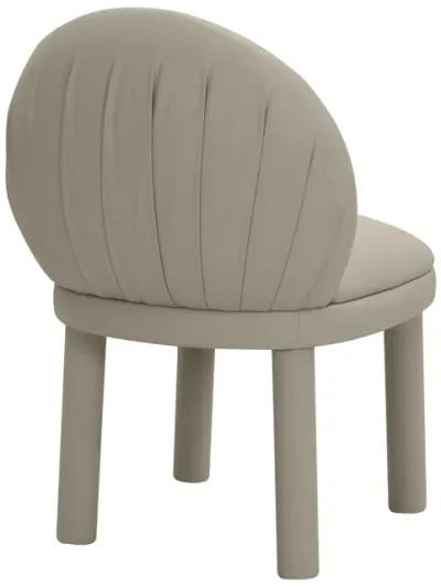 Aliyah Grey Performance Vegan Leather Dining Chair