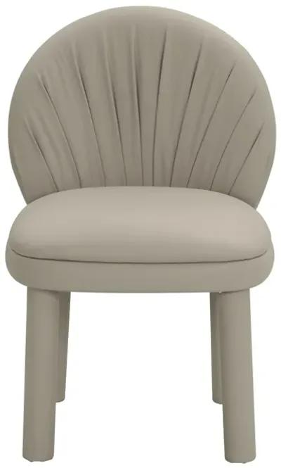 Aliyah Grey Performance Vegan Leather Dining Chair