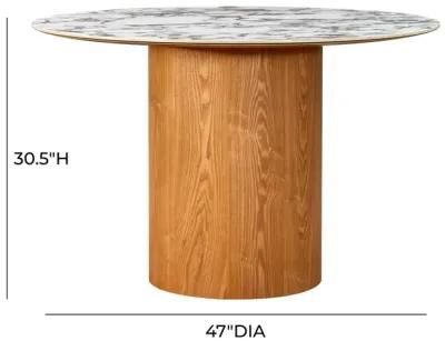 Tamara Marble Ceramic Round Dinette Table