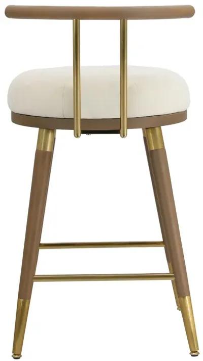 Juniper Cream Velvet Barstool