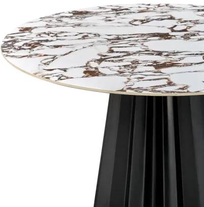 Jimena Marble Ceramic 47" Round Dining Table