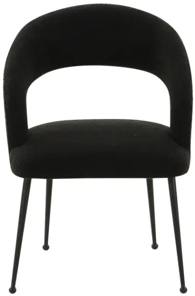 Rocco Black Performance Boucle Dining Chair