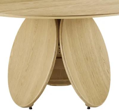 Emil Natural Oak Round Dining Table