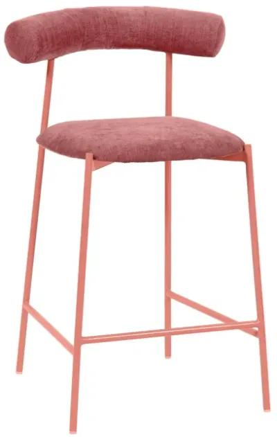 Liliana Mauve Performance Velvet Counter Stool