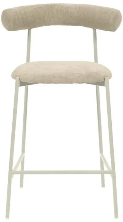 Liliana Taupe Performance Velvet Counter Stool