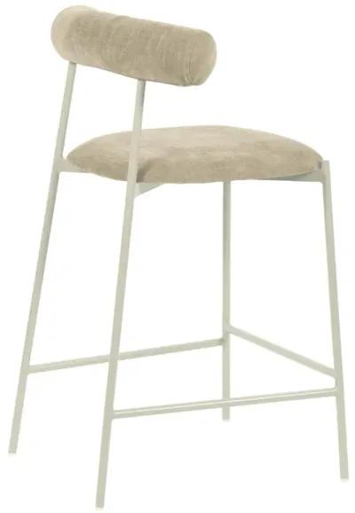 Liliana Taupe Performance Velvet Counter Stool