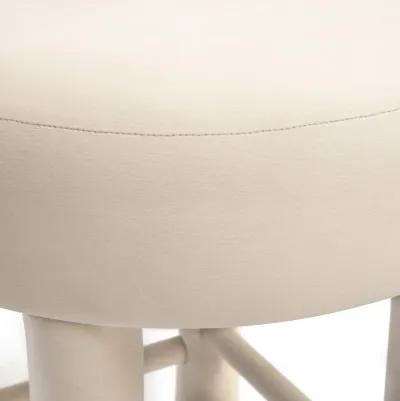 Carmel Cream Velvet Counter Stool