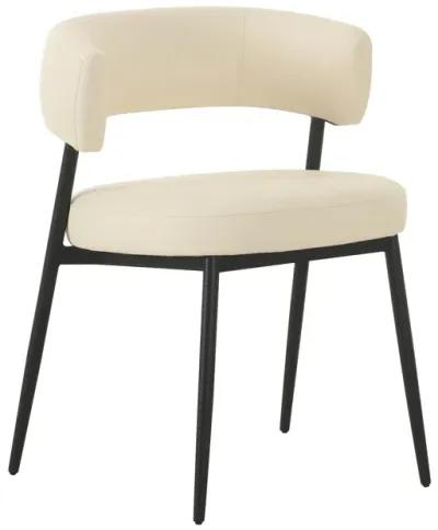 Maxine Cream Performance Vegan Leather Dining Chair