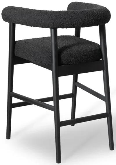 Spara Black Performance Boucle Counter Stool