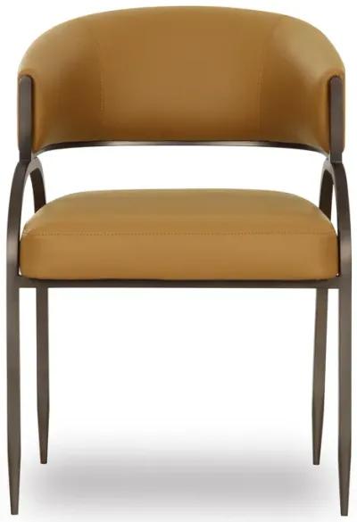 Tatum Tan Performance Vegan Leather Dining Chair