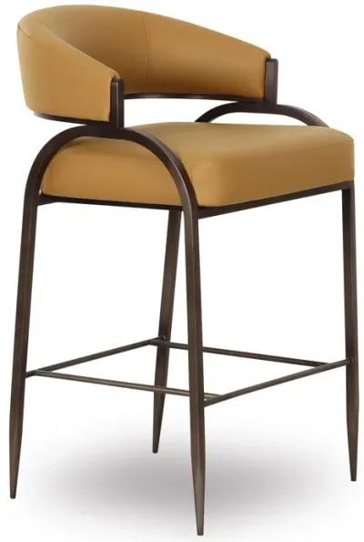 Tatum Tan Performance Vegan Leather Counter Stool