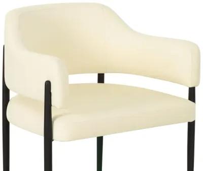 Sezanne Cream Vegan Leather Dining Chair