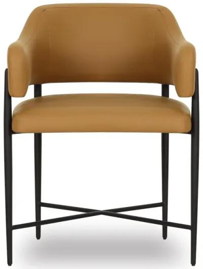 Sezanne Tan Vegan Leather Dining Chair