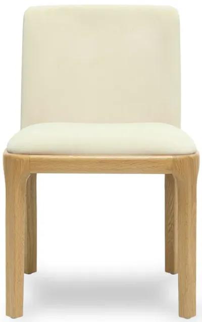 Rebecca Cream Performance Velvet Dining Chair