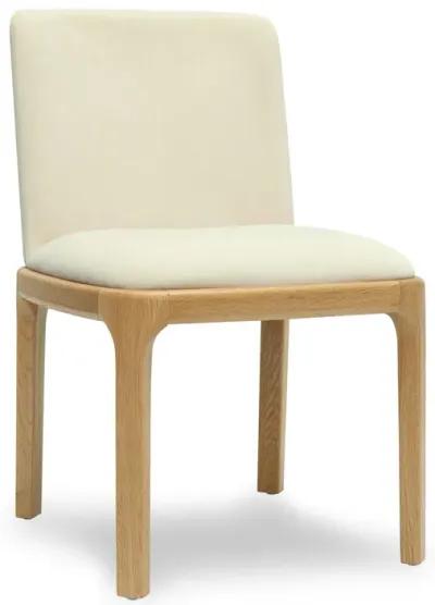 Rebecca Cream Performance Velvet Dining Chair