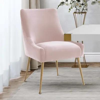 Beatrix Blush Velvet Side Chair