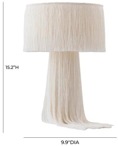 Atolla Cream Tassel Table Lamp