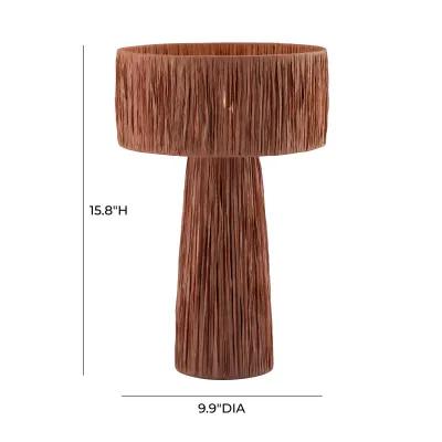 Shelby Raffia Brick Table Lamp