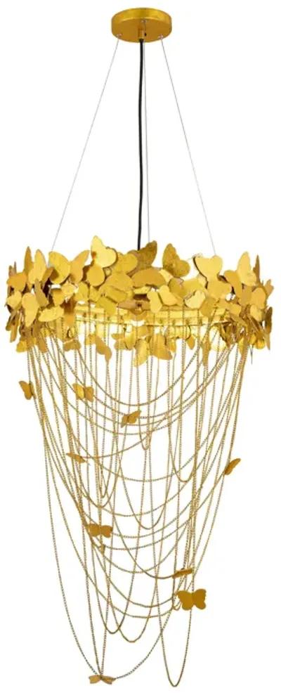 Butterfly Gold Chandelier