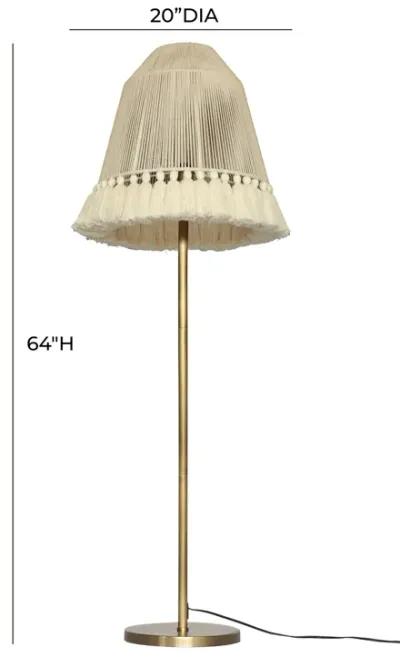 June White Tall Floor Lamp