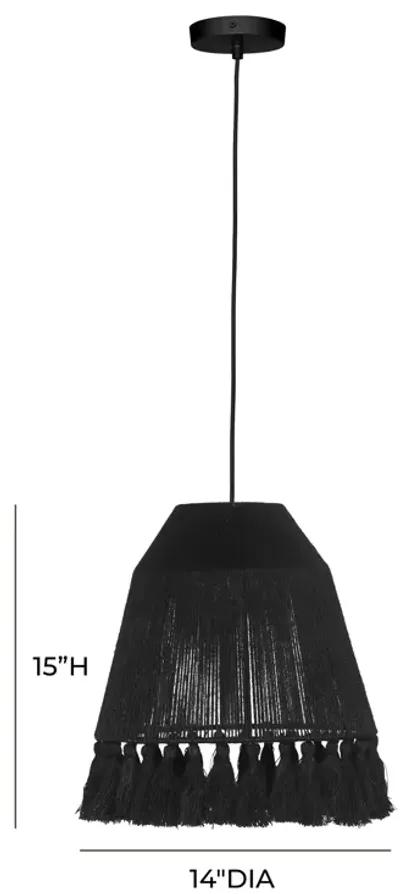 Bokaro Black Jute Pendant Lamp