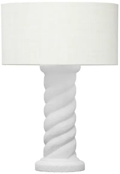 Rapunzel White and Cream Table Lamp