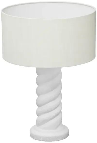 Rapunzel White and Cream Table Lamp