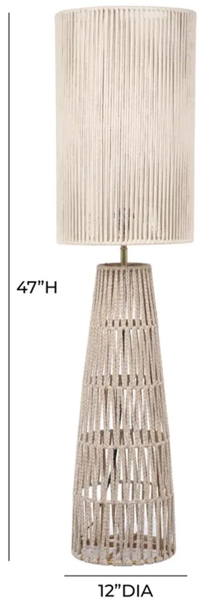 Beam Cream Natural Jute Floor Lamp