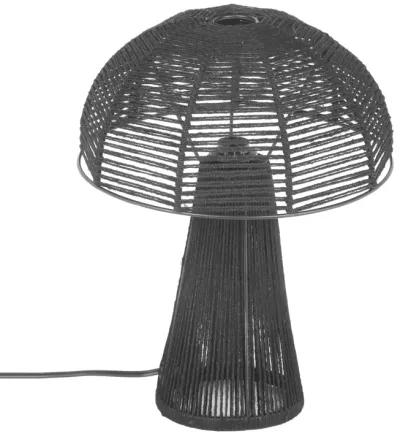 Oddy Black Jute Table Lamp