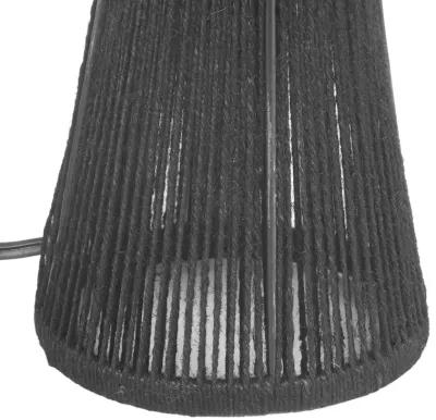 Oddy Black Jute Table Lamp