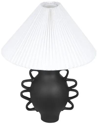 Hazza Black Pleated Table Lamp