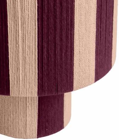 Guinevere Purple and Pink Striped Cotton Table Lamp