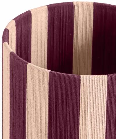 Guinevere Purple and Pink Striped Cotton Table Lamp