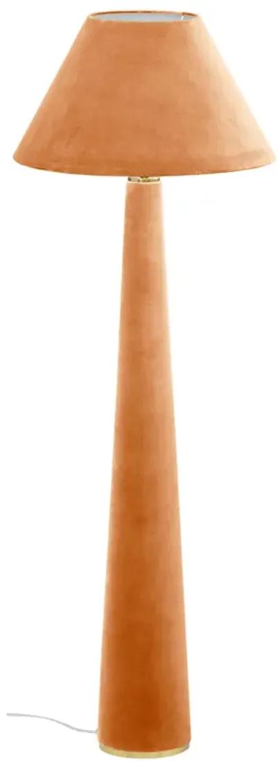 Graham Terracotta Velvet Floor Lamp