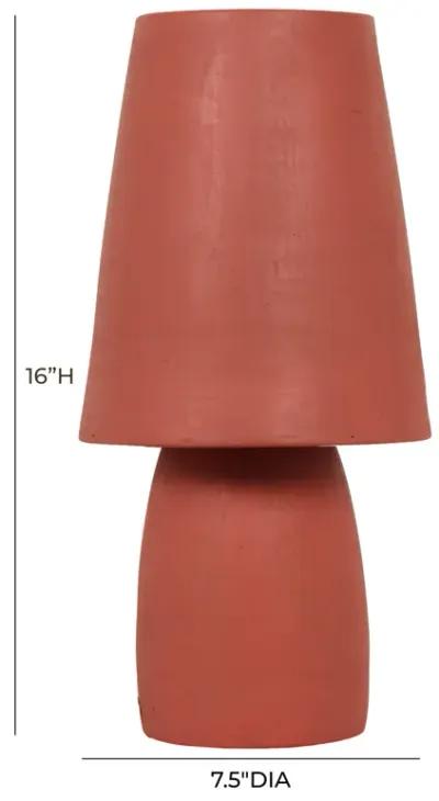 Porcini Red Terracotta Table Lamp