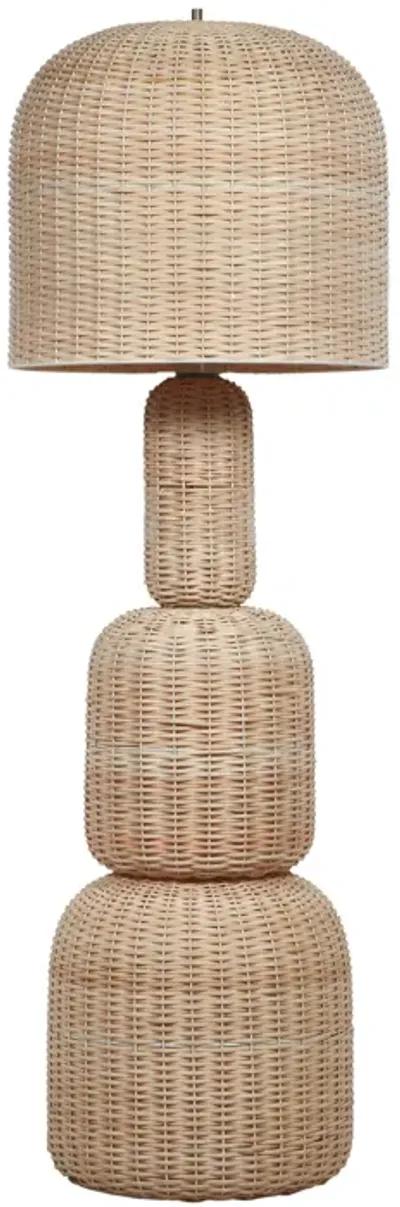 Kootu Natural Rattan Floor Lamp