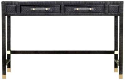 Amara Charcoal Rattan Desk