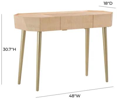 Sadie Natural Maple Vanity Desk