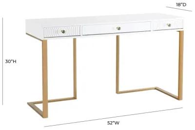 Janie White Lacquer Desk