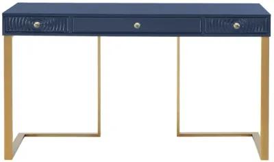 Janie Blue Lacquer Desk