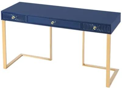 Janie Blue Lacquer Desk