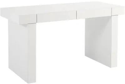 Clara Glossy White Lacquer Desk