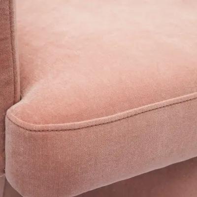 Kristen Pink Upcycled Chenille Rolling Desk Chair