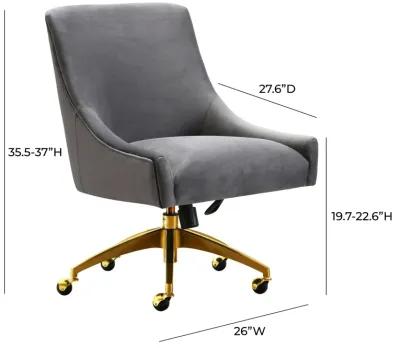 Beatrix Grey Office Swivel Chair