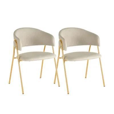 Lara Cream Dining Chair by Inspire Me! Home Decor - Set of 2